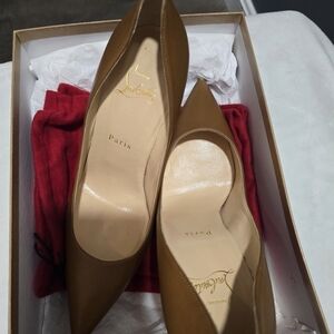 Christian Louboutin Tan Leather Heels